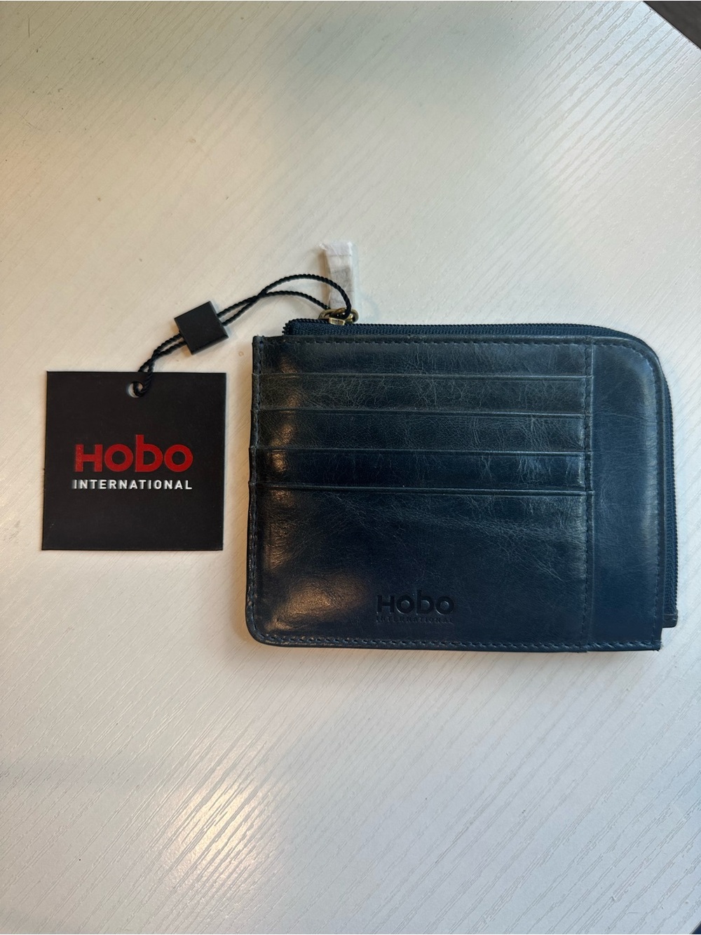 HOBO Leather multi card holder NWT and booklet in Midnight Blue